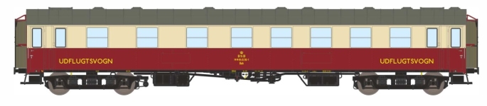 Dekas DK-876185 - H0 - Personenwagen Buh 50, DSB, Ep. IV - Wagen 1